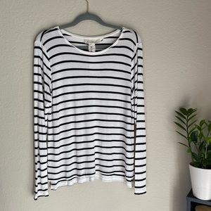 H&M Stripped Long-sleeve Tee